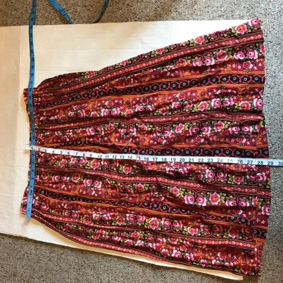 Vtg 90s Leslie Fay Floral  Women Matching Set Skirt and Buttons up Top Size 14 - Picture 4 of 8